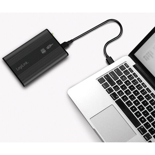 LogiLink Bo&icirc;tier pour disque dur SATA 2,5, USB 3.0, noir