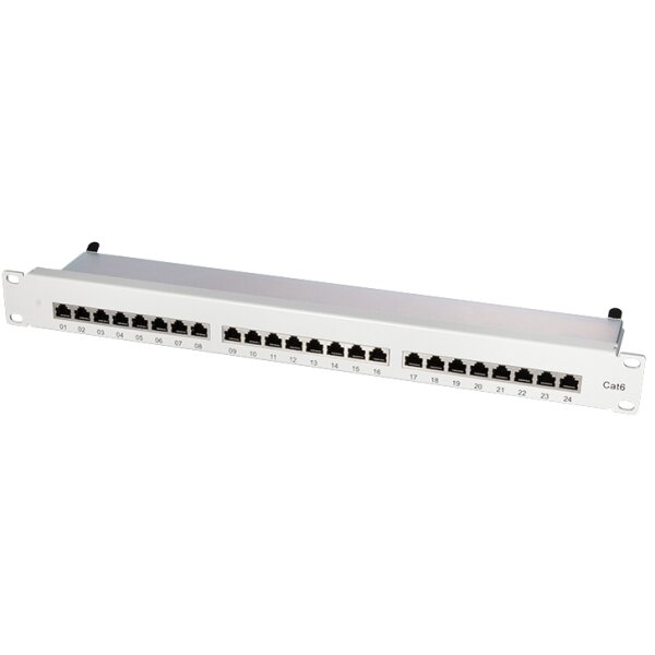 LogiLink Panneau de brassage 19 Cat. 6, blindé, 1 U,