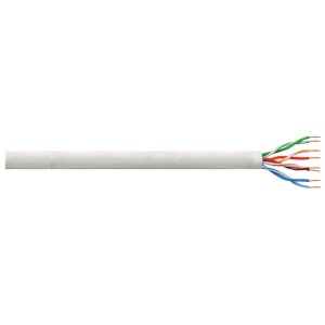 LogiLink Installationskabel, Kat. 6, U UTP, 305 m, lichtgrau