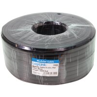 LogiLink Câble téléphonique, 100 m, 4...