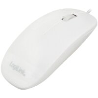 LogiLink Souris optique, plat, avec fil, noir
