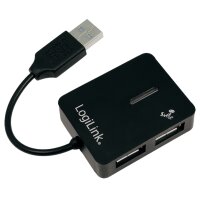 LogiLink Hub USB 2.0 Smile, 4 ports, bleu