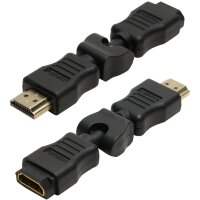 LogiLink Adapter, HDMI Kupplung - HDMI Stecker, 180 Grad