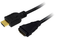 LogiLink HDMI Verlängerungskabel 1.4, schwarz, 5,0 m