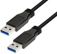 LogiLink Câble USB 3.0, USB-A - USB-A mâle, 1...