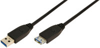 Logilink Rallonge USB 3.0, noir, 1,0 m