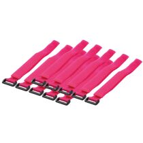 LogiLink Klett-Kabelbinder, 500 x 20 mm, pink