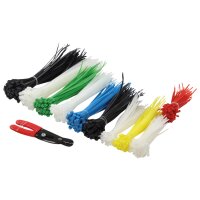 LogiLink Kit dattache-câbles, assortis, nylon, contenu: 200