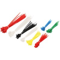 LogiLink Kit dattache-câbles, assortis, nylon,...