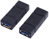 LogiLink Adaptateur USB 3.0, USB A femelle - USB A femelle