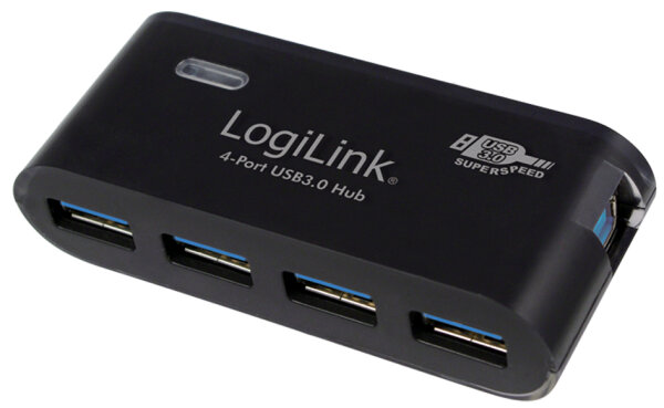 LogiLink Hub USB 3.0 avec bloc dalimentation, 4 ports