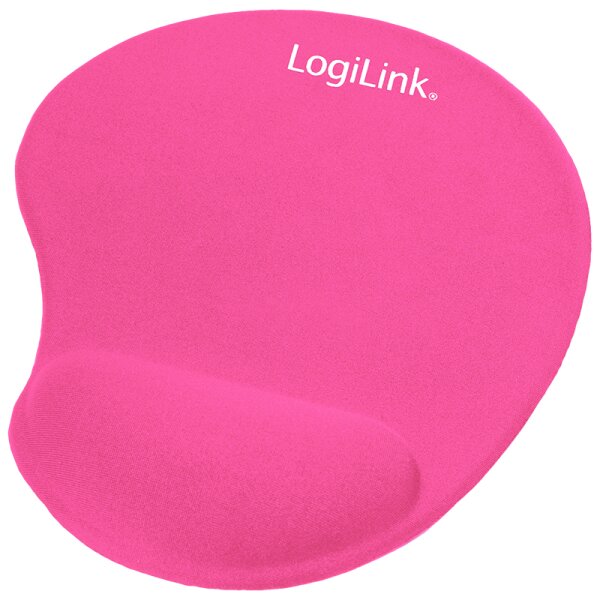 LogiLink Gel Handgelenkauflage mit Maus Pad, pink