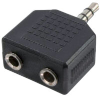 LogiLink Adaptateur audio, jack mâle 3,5mm - 2x...