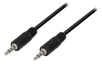 LogiLink Câble audio, 2 x jack mâle 3,5 mm, 1 m