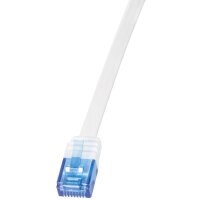 LogiLink U UTP Flach-Patchkabel, Kat. 5e, 15,0 m, weiss