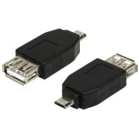 LogiLink Adaptateur USB 2.0, micro USB mâle - USB...