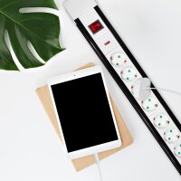 LogiLink Steckdosenleiste, 8-fach, mit Schalter,weiss...