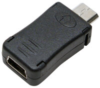 LogiLink Adaptateur USB 2.0, micro USB mâle - mini USB