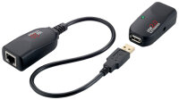 LogiLink USB 2.0 Extender-Set, Twisted Pair, schwarz