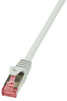 LogiLink Câble patch, Cat. 6, S/FTP, 1,0m, gris