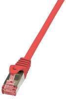 LogiLink Câble patch, Cat. 6, S/FTP, 0,25 m, rouge