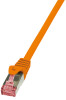 LogiLink Patchkabel, Kat. 6, S FTP, 0,5 m, orange