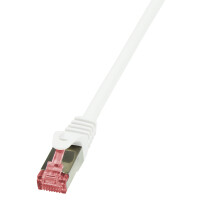LogiLink Câble patch, Cat. 6, S/FTP, 1,5 m, blanc