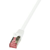 LogiLink Câble patch, Cat. 6, S/FTP, 5,0 m, blanc