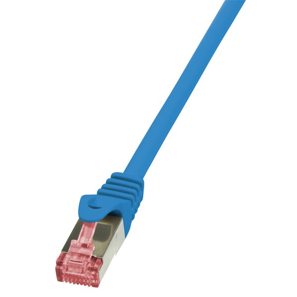 LogiLink Câble patch, Cat. 6, S/FTP, 5,0 m, bleu