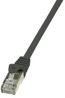 LogiLink Câble patch, Cat. 6, F/UTP, 0,25 m, noir,...