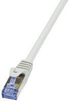 LogiLink Câble patch, Cat. 6A, S/FTP, 0,25 m, gris