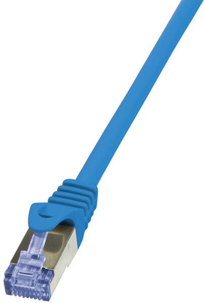LogiLink Câble patch, Cat. 6A, S/FTP, 0,25 m, bleu