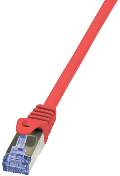 LogiLink Câble patch, Cat. 6A, S/FTP, 1,5 m, rouge
