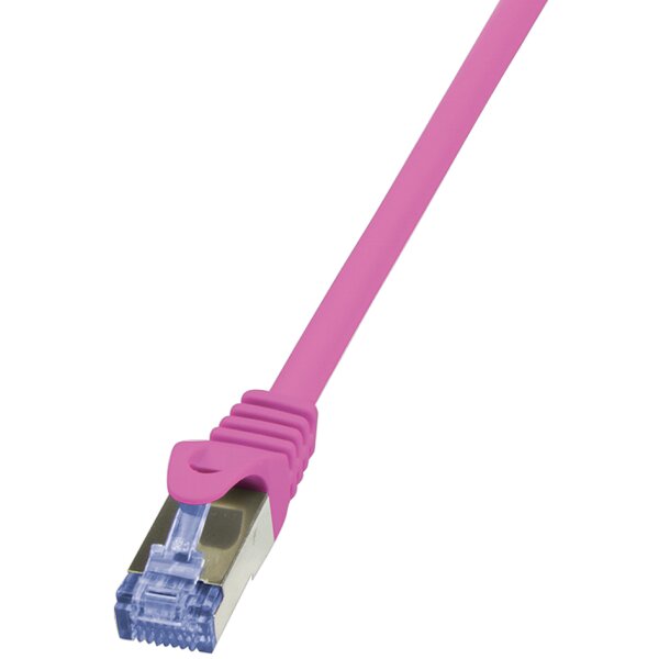 LogiLink Patchkabel, Kat. 6A, S FTP, 2,0 m, pink