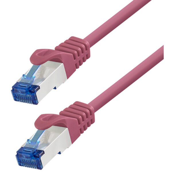 LogiLink Patchkabel, Kat. 6A, S FTP, 2,0 m, pink