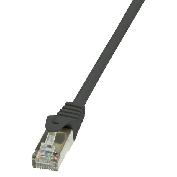 LogiLink C&acirc;ble Patch, Cat. 5e, F/UTP, 2 m, noir, gaine en