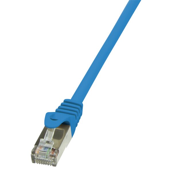 LogiLink C&acirc;ble Patch, Cat. 5e, F/UTP, 10,0 m, bleu, gaine en