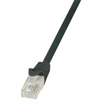 LogiLink Patchkabel, Kat. 5e, U UTP, 3,0 m, schwarz