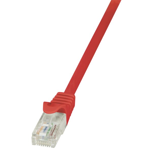 LogiLink Patchkabel EconLine, Kat. 6, U UTP, 1,0 m, rot