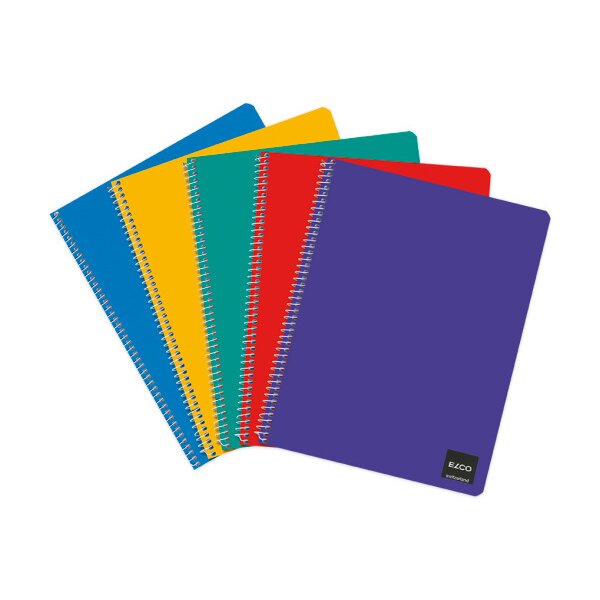 ELCO Cahier spiral quadr. 175x220mm 72882.07 blanc, 70g, 4mm, ass. 50 flls.