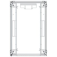 LogiLink 19" Serverschrank, 26 HE, schwarz (RAL9005)