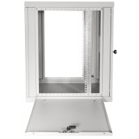 LogiLink 19" Wandverteiler, einteilig, 9 HE, lichtgrau