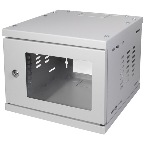 LogiLink 10 Coffret mural SoHo, monté, 8 U, gris clair