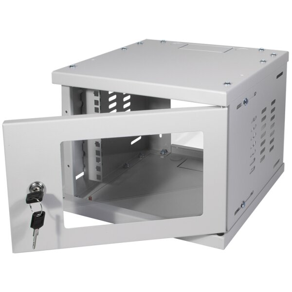 LogiLink 10 Coffret mural SoHo, monté, 8 U, gris clair