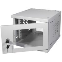 LogiLink 10 Coffret mural SoHo, monté, 8 U, gris clair