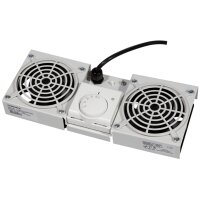 LogiLink Dachlüftereinheit, 2 Lüfter, schwarz...