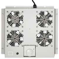 LogiLink Dachlüftereinheit, 4 Lüfter, schwarz...