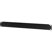 LogiLink 19" Blindplatte, 1 HE, schwarz (RAL9005)