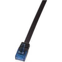 LogiLink Câble patch plat U/UTP, Cat. 6, 5,0 m, blanc