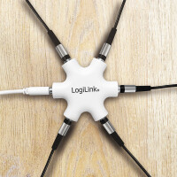 LogiLink Audio Splitter LogiStar, weiss